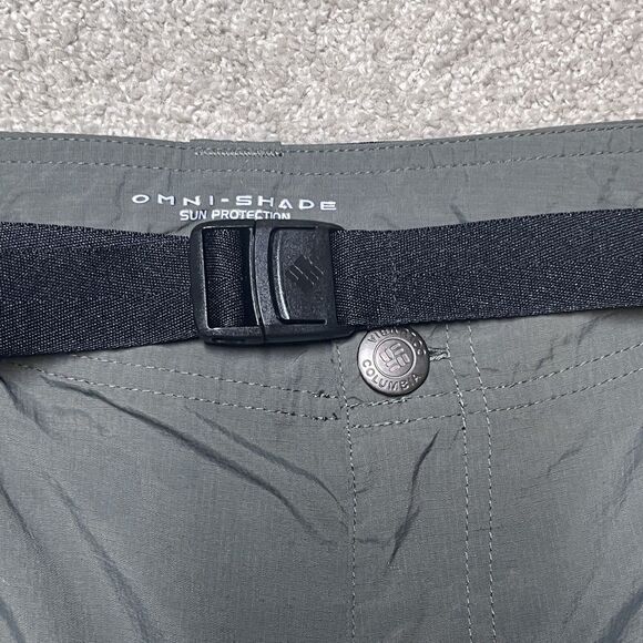 COLUMBIA Omni-Shade Convertible Pants Men 40x32 Gray Sun Blocking Hiking Outdoor - Picture 3 of 11